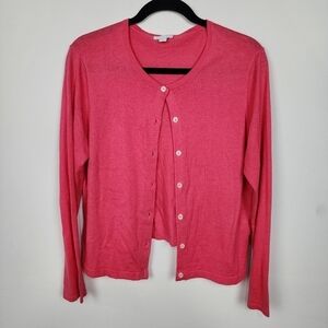 J. Jill hot pink cardigan, size M